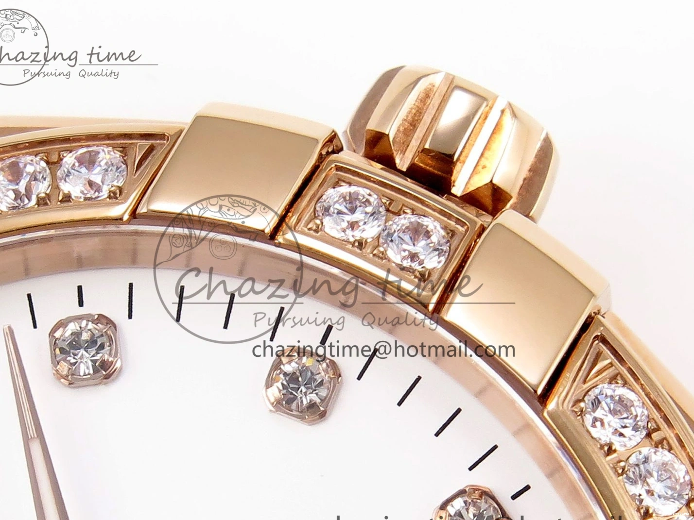 0511 Soft Constellation 39mm RG Diamonds Bezel ASWF 1:1 Best Edition White Dial on RG Bracelet A 7783
